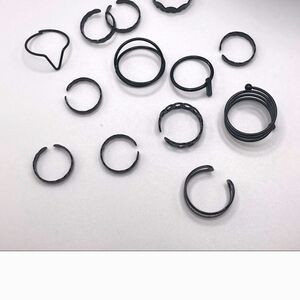 Elegant Black Ring Set